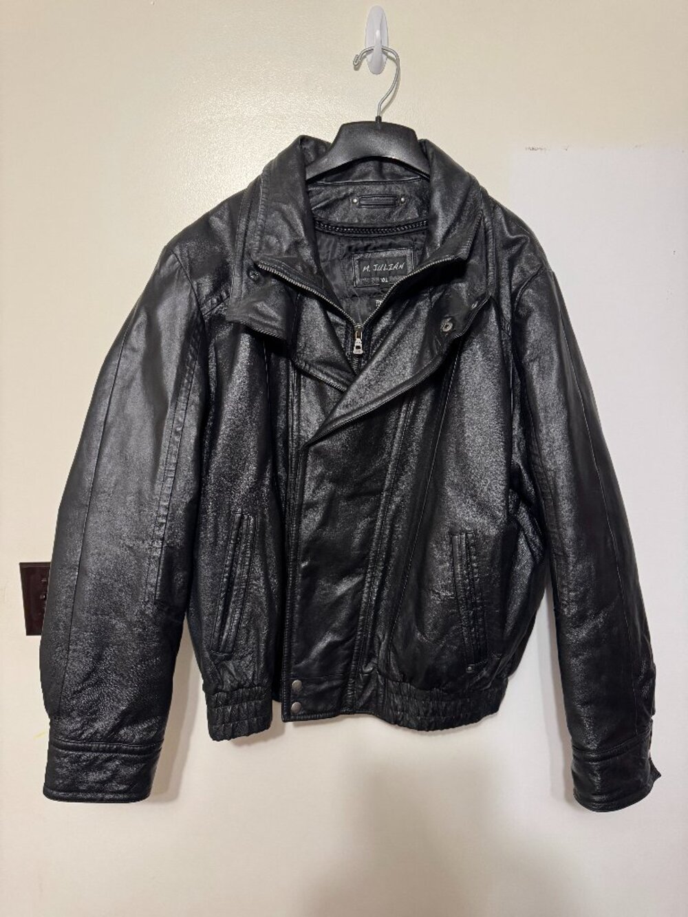 M. Julian men's 2XL leather coat